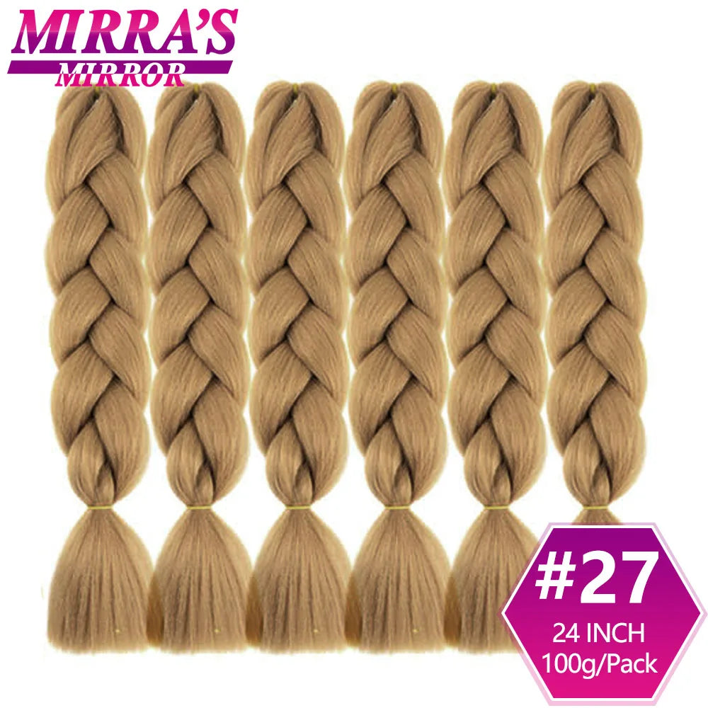 Extensões de cabelo sintético trançado para tranças africanas 6 fios jumbo trançado
