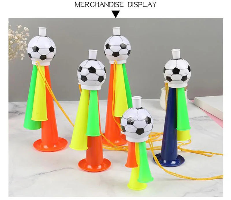 Kit 1 Vuvuzela Corneta Brasil Verde E Amarelo Acessório Torcedor Essencial Vibrarem