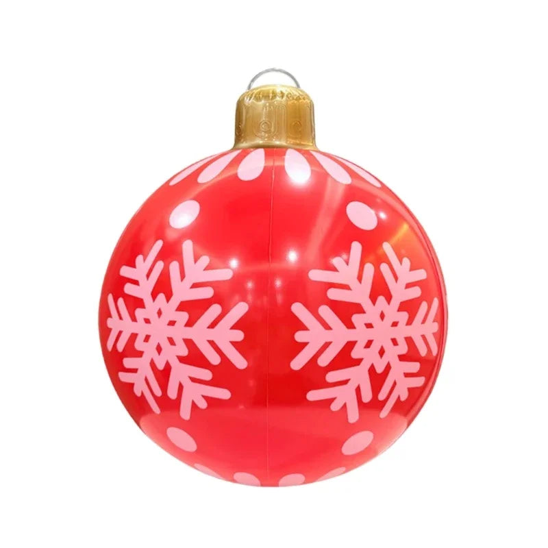 Bola Natal Inflável para Shopping Center e Bolas Natalinas Coloridas Cenários Fotográficos