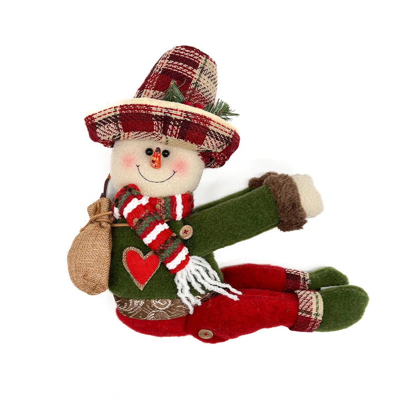 Fivela de Cortina de Natal Ajustável para Janela | Fivela Decorativa de Boneco de Neve