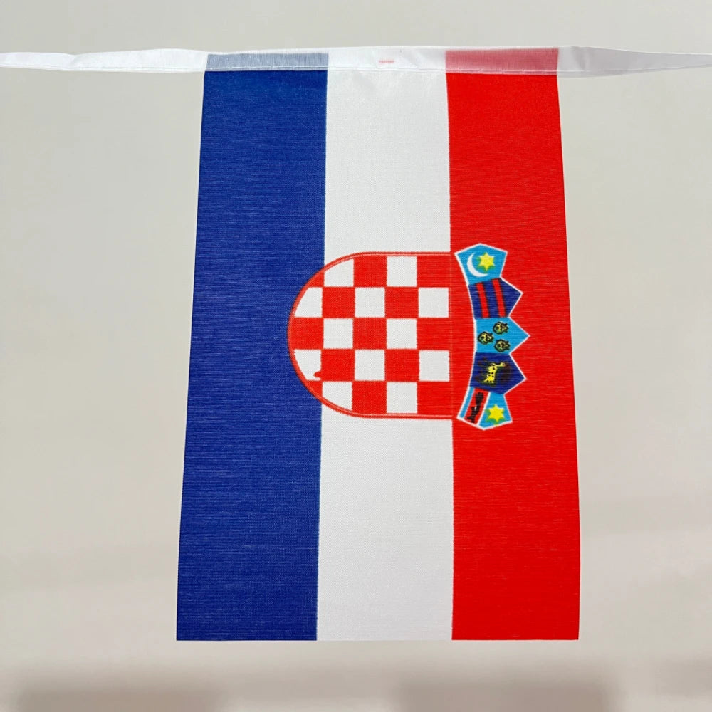 Bandeirinhas croata de bandeirinha croata | Bandeira de 20 x 14 cm | Poliéster eventos
