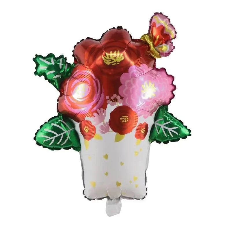 Balão de Festa Microfoil 38" 97cm - Feliz Dia das Mães Coração de Flores