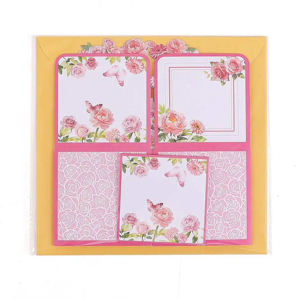 Cartão pop-up feliz Dia das Mães, buquê de flores 3D cartão comemorativo com envelope