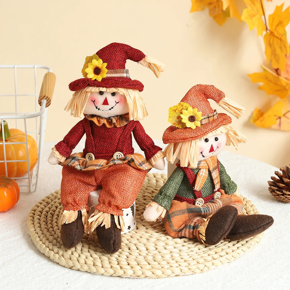 Boneco de festa junina Decoração Espantalho Festa Junina Caipira Rastelo 26cm - Menino