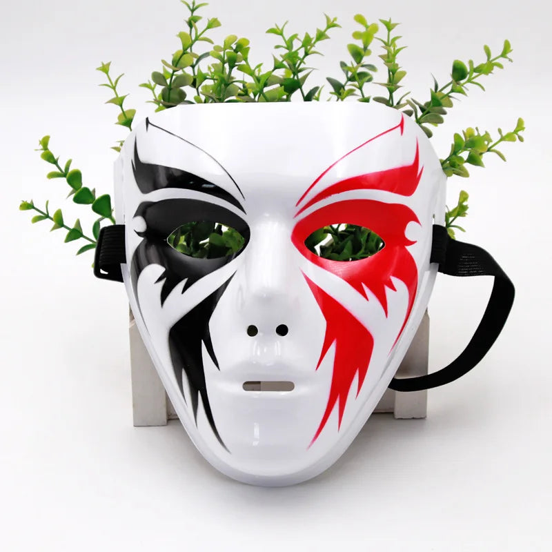 Máscaras de Dança de Rua (Passo Fantasma Dance / Hip Hop) Feitas de Plástico Leve, Usadas para Festas e Cosplay