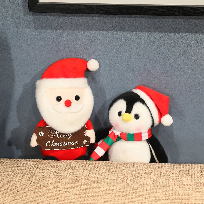 Urso de Pelúcia de Natal com Chapéu Presente de Natal para Pelúcia, Urso de Pelúcia