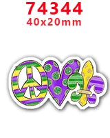 Plaquinha de Carnaval Decoração Plaquinhas De Carnaval Kit 10 Unidades P/enfeitar