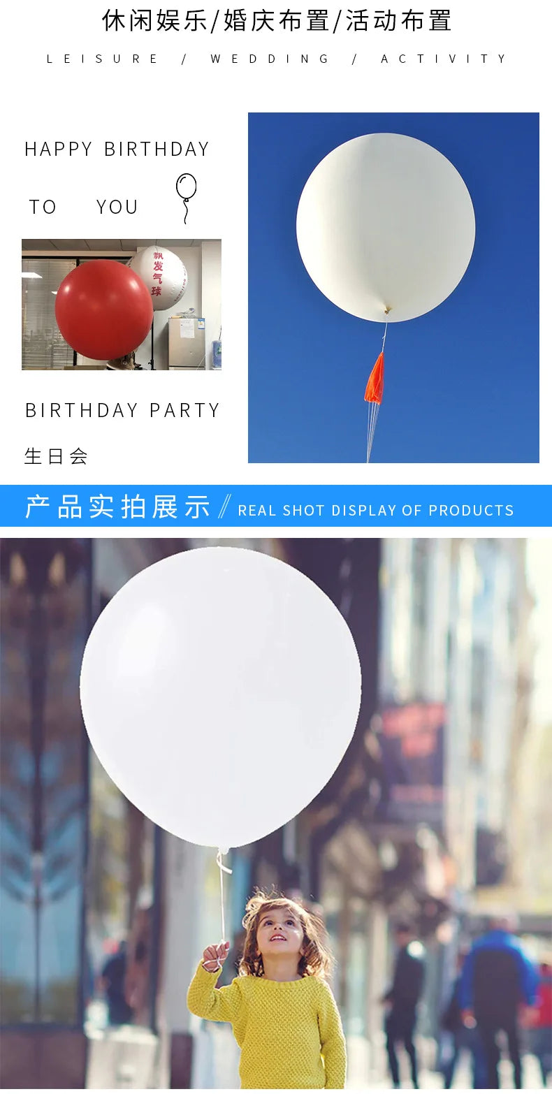 Balão meteorológico profissional Balões gigantes de 120 polegadas Balões decoração