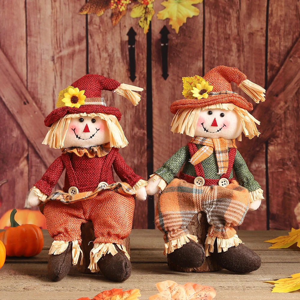 Boneco de festa junina Decoração Espantalho Festa Junina Caipira Rastelo 26cm - Menino