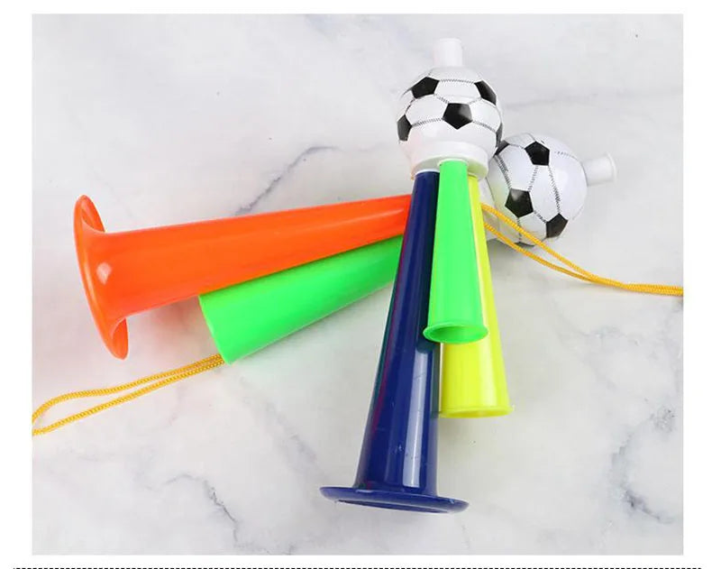 Kit 1 Vuvuzela Corneta Brasil Verde E Amarelo Acessório Torcedor Essencial Vibrarem