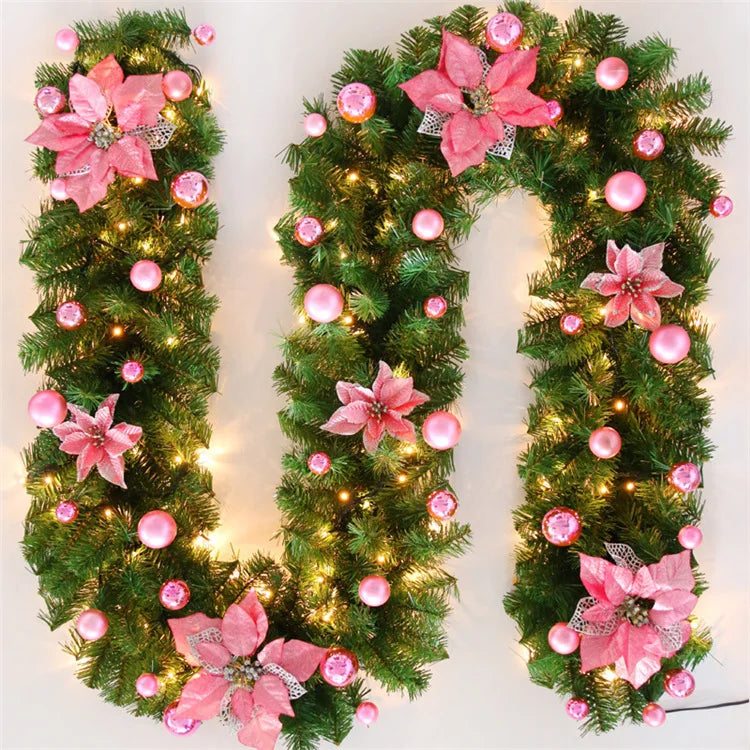 Guirlanda de Natal Decorativa, Guirlanda de Natal com Bengala, Enfeite para Árvore Natal