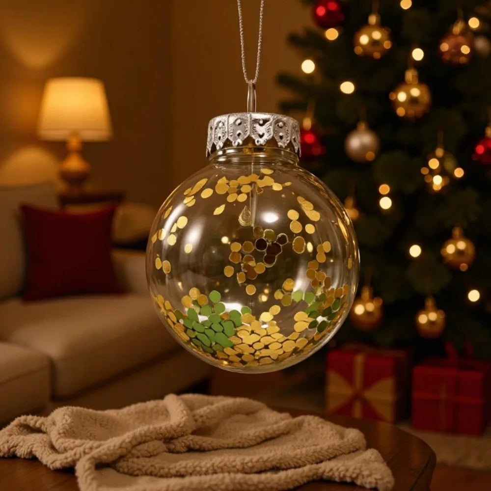 kits de Bolas Natal Inquebráveis (Geralmente com 24 Unidades de 4 cm), Feitas de Plástico Resistente