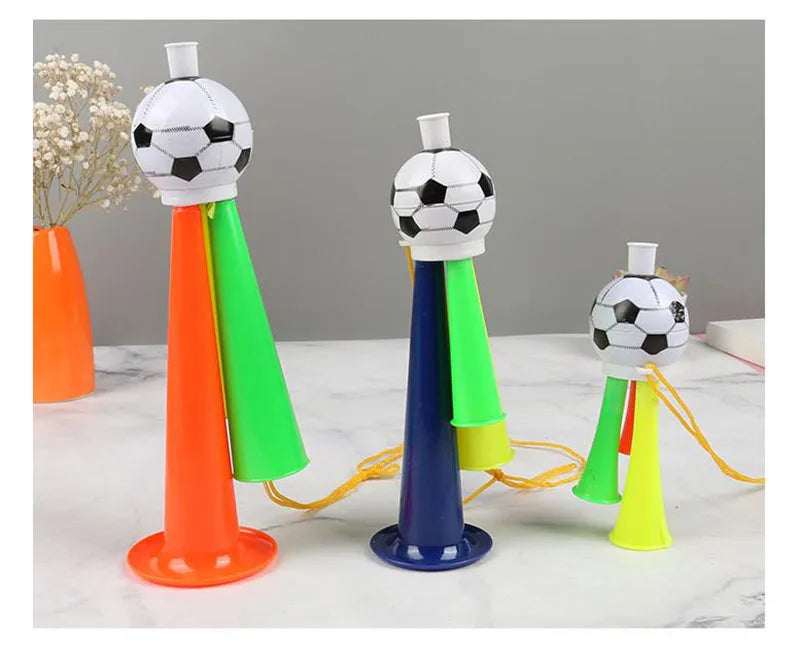 Kit 1 Vuvuzela Corneta Brasil Verde E Amarelo Acessório Torcedor Essencial Vibrarem