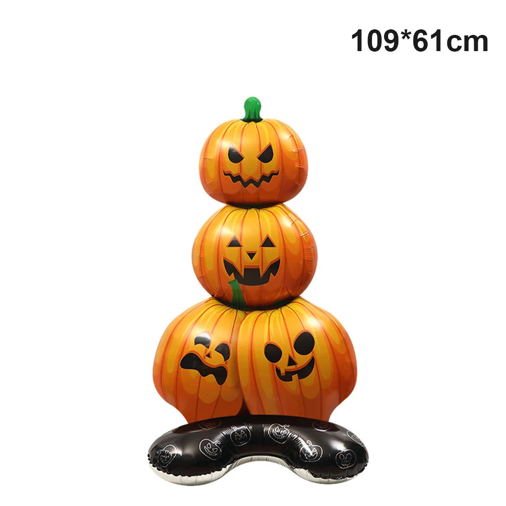 Balões grandes de Halloween Balões de esqueleto em pé Balão assustador base Balão