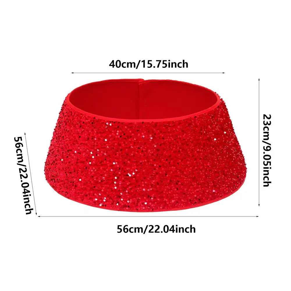 Saia de árvore de lantejoulas saias de árvore de Natal mini pequena saia de árvore