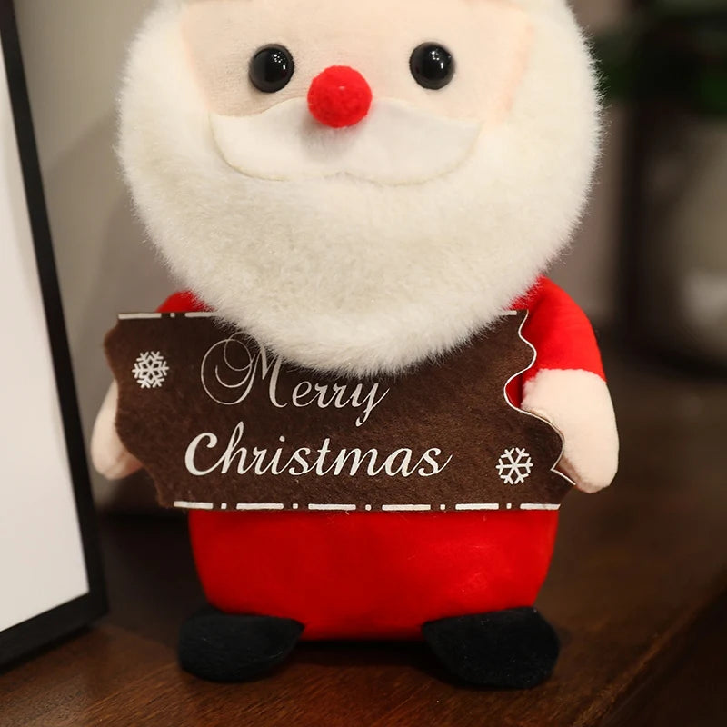 Urso de Pelúcia de Natal com Chapéu Presente de Natal para Pelúcia, Urso de Pelúcia