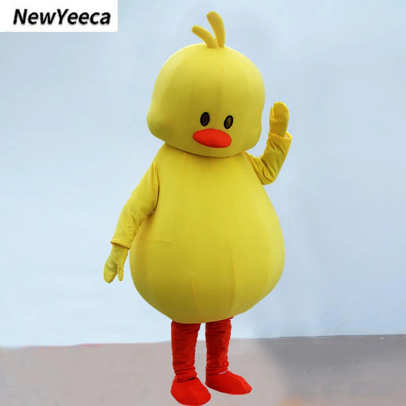 Fantasia Adulto Pintinho Amarelinho Amarela - Terno de Pintinho Amarelo de Corpo Inteiro Adulto
