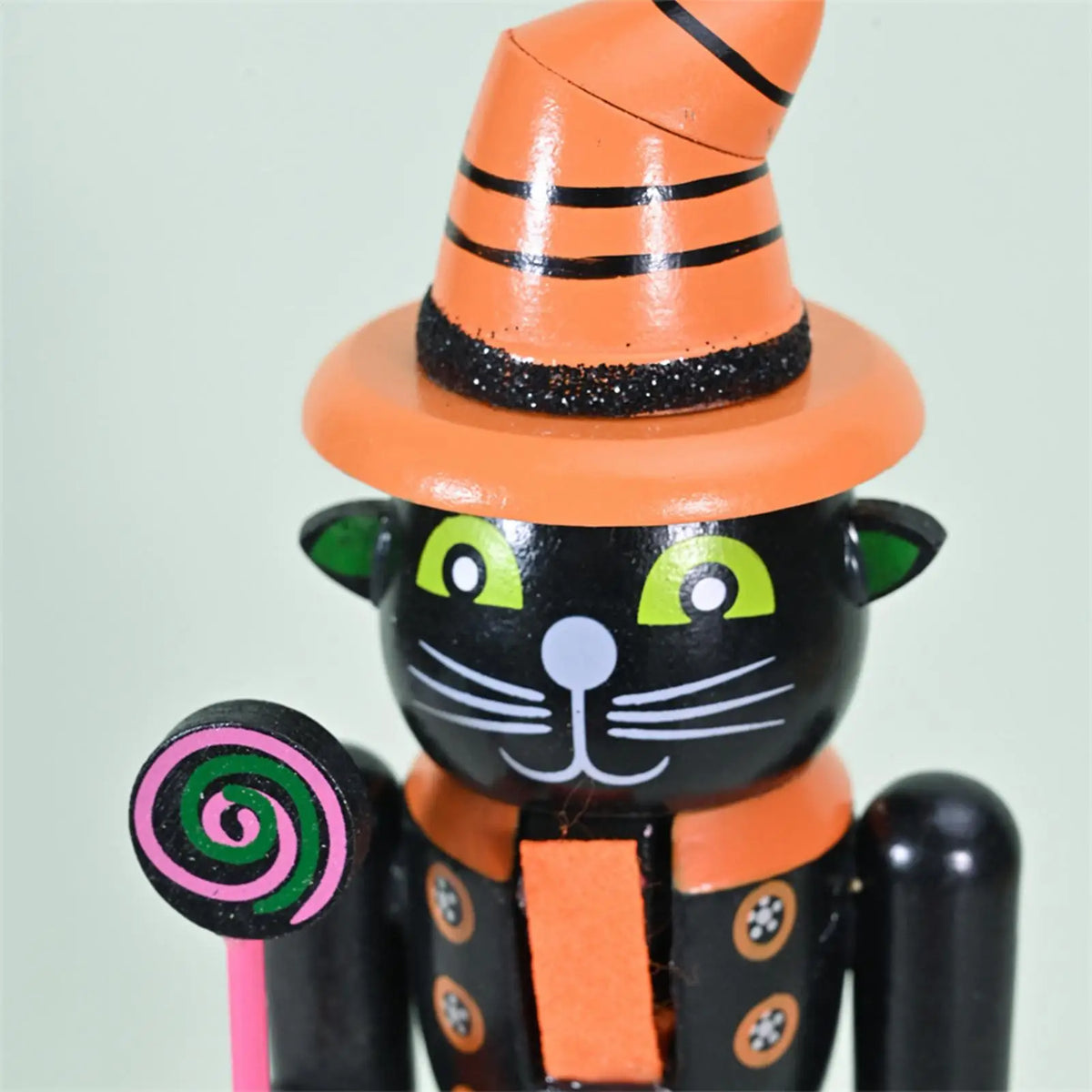 Quebra-Nozes de Halloween Estatueta na Abóbora Bruxa Quebra-Nozes Figurino
