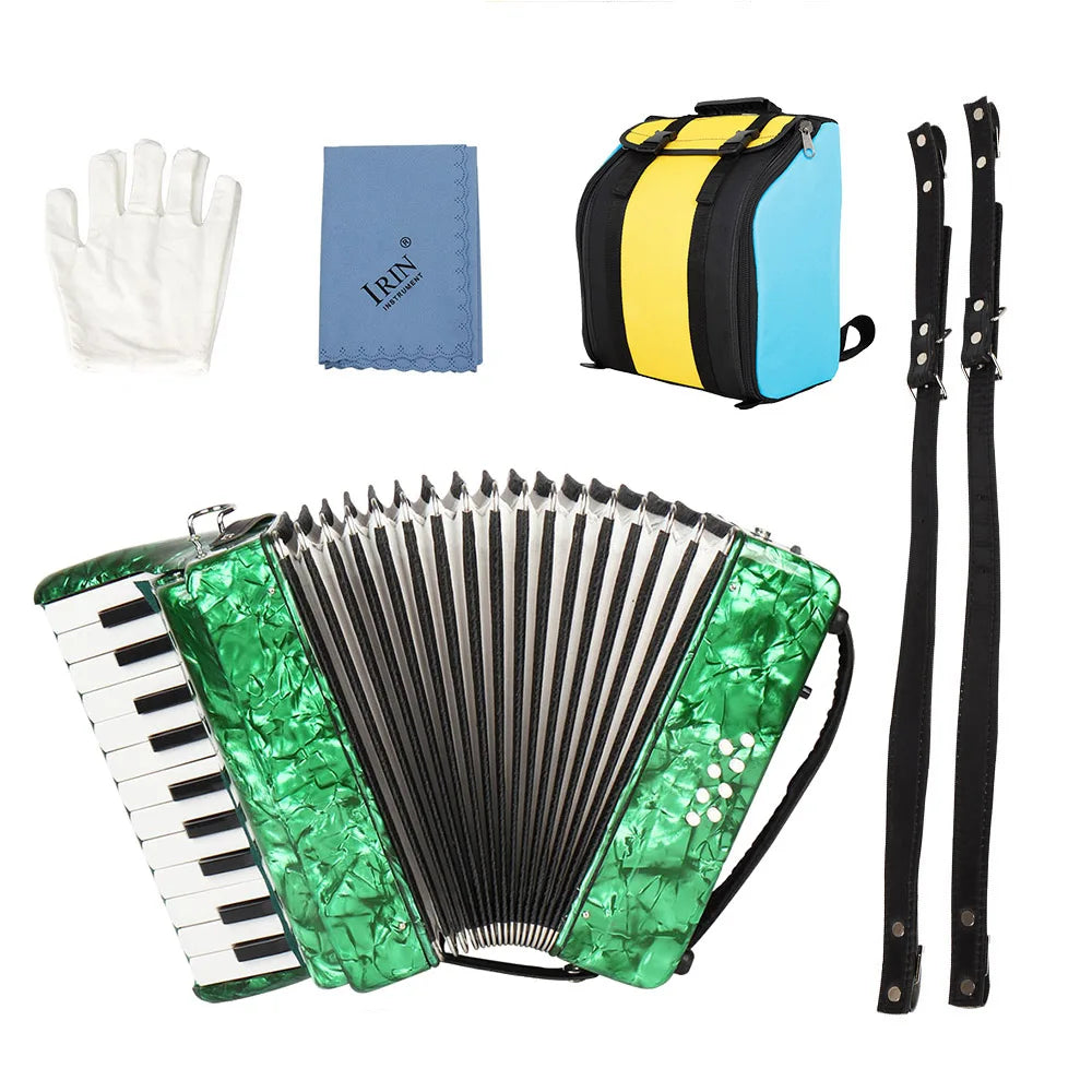 Acordeão, Acordeão DE Piano DE 22 Teclas para Crianças, Acordeão 8 Baixos (Céu azul)