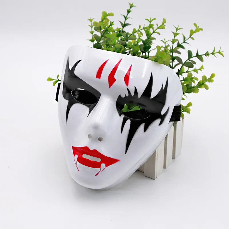 Máscaras de Dança de Rua (Passo Fantasma Dance / Hip Hop) Feitas de Plástico Leve, Usadas para Festas e Cosplay
