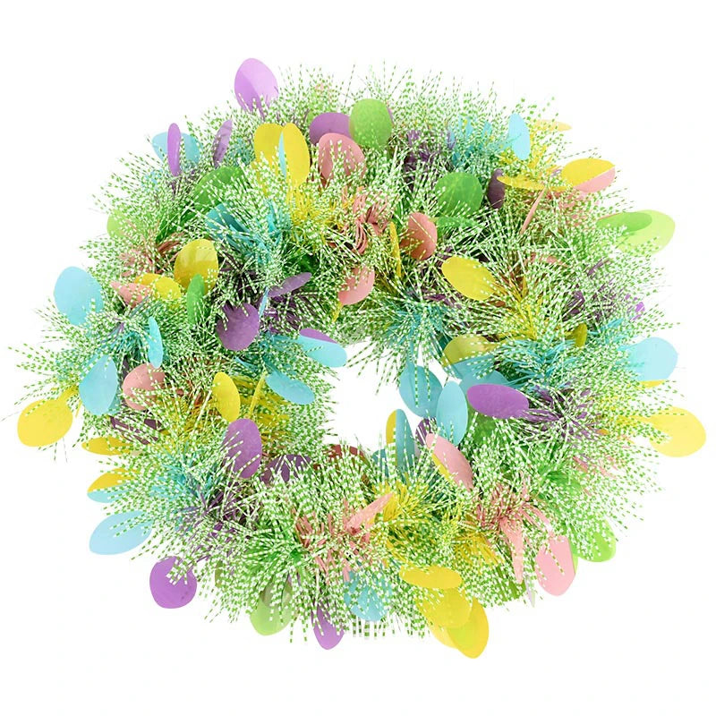 Guirlanda de Ovos de Páscoa Conjunto de 2 enfeites de primavera guirlandas brilhantes