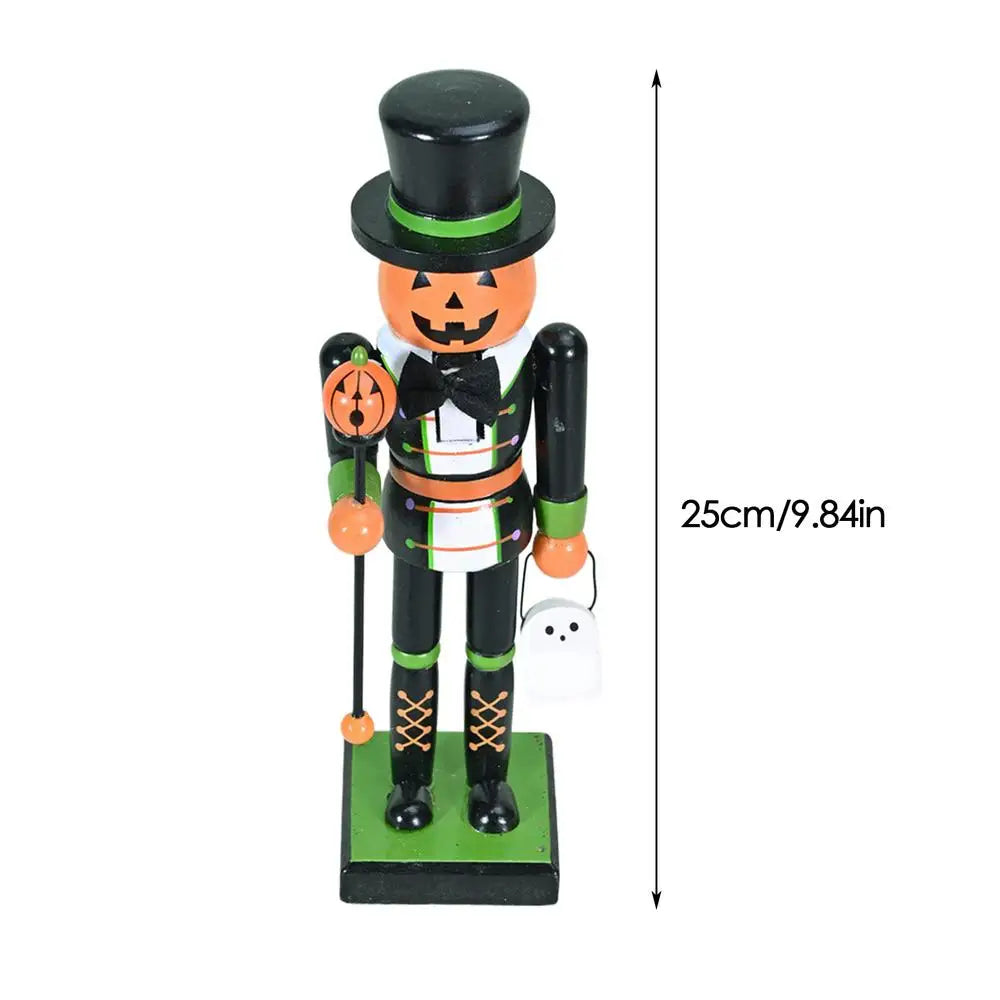 Quebra-Nozes de Halloween Estatueta na Abóbora Bruxa Quebra-Nozes Figurino