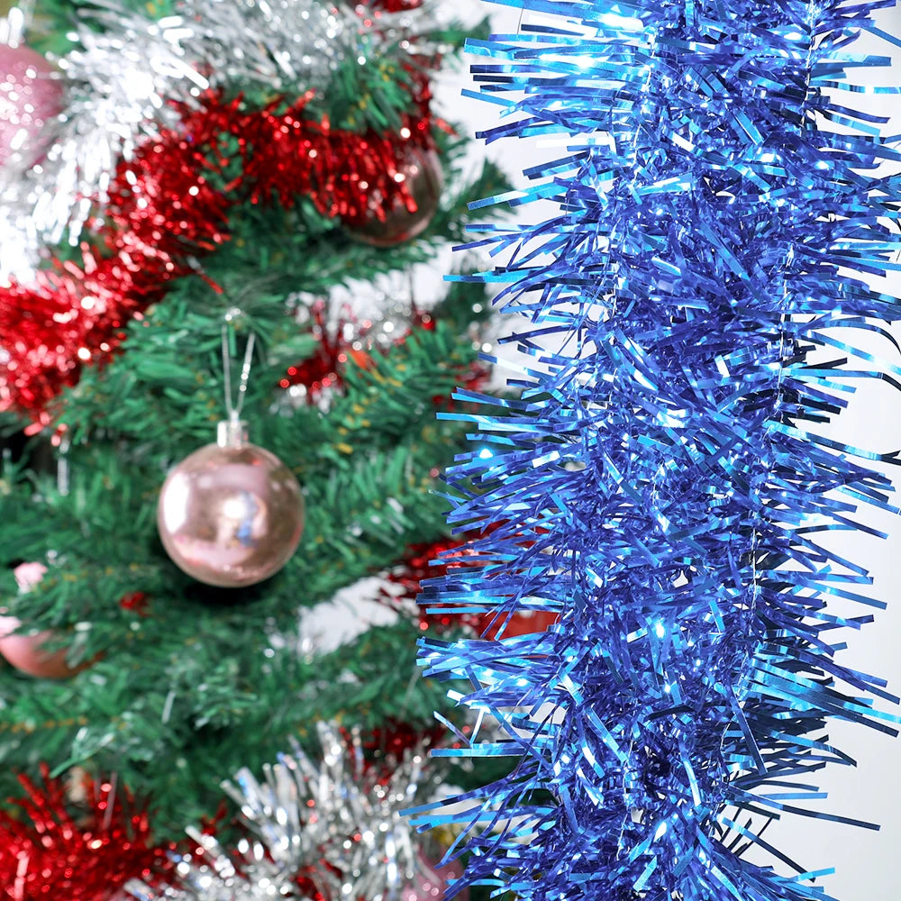 Guirlanda Colorida de Natal 15 jardas (45 pés) comprimento comercial grosso papel alumínio