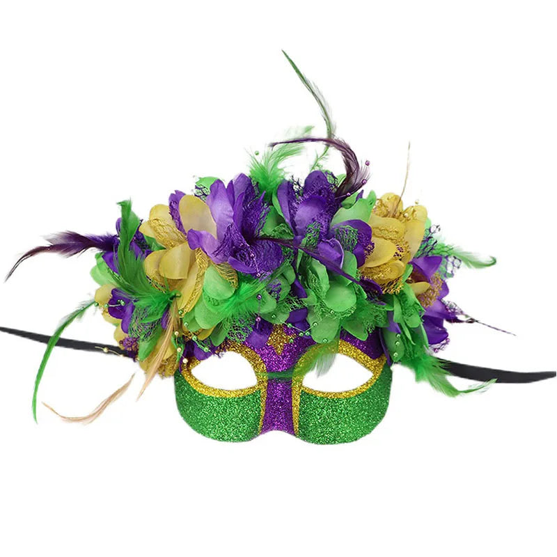 Carnaval com Plumas e Glitter nas Cores do Carnavalesco (Roxo, Verde e Dourado), Plumas Artificiais Coloridas