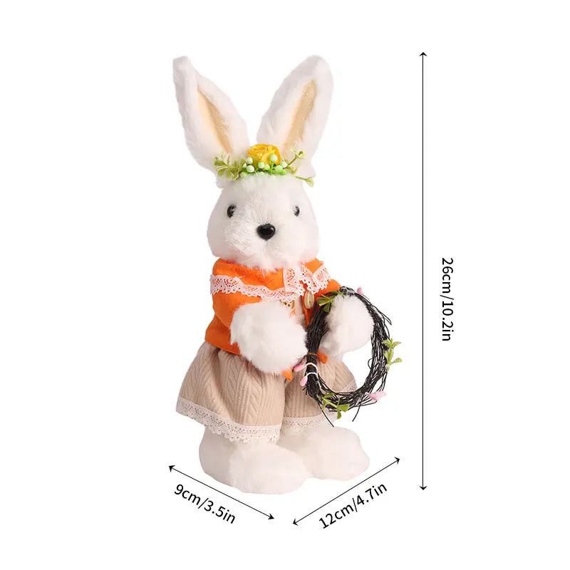 Coelho da Páscoa Adorável estatueta de coelho decoração de coelhinhos da páscoa festa