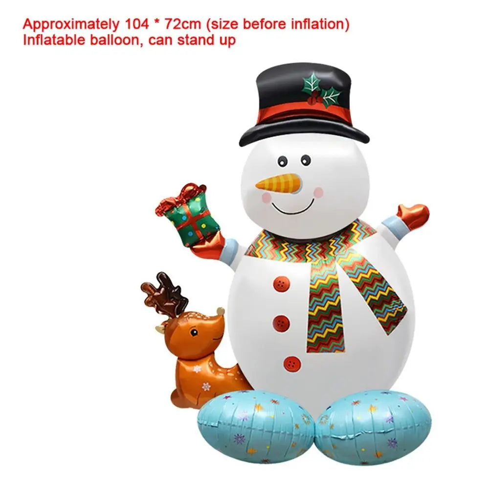 Infláveis, balões de alumínio para festa de feliz Natal balões natalinos decorativos