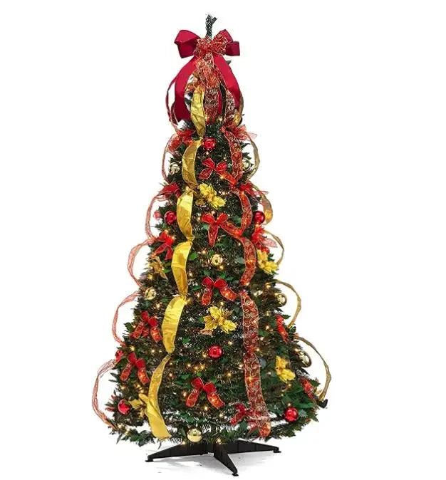 Árvore de Natal Premium Enfeites e Pisca Pisca de 1.8m/47 Polegadas 400 Galhos