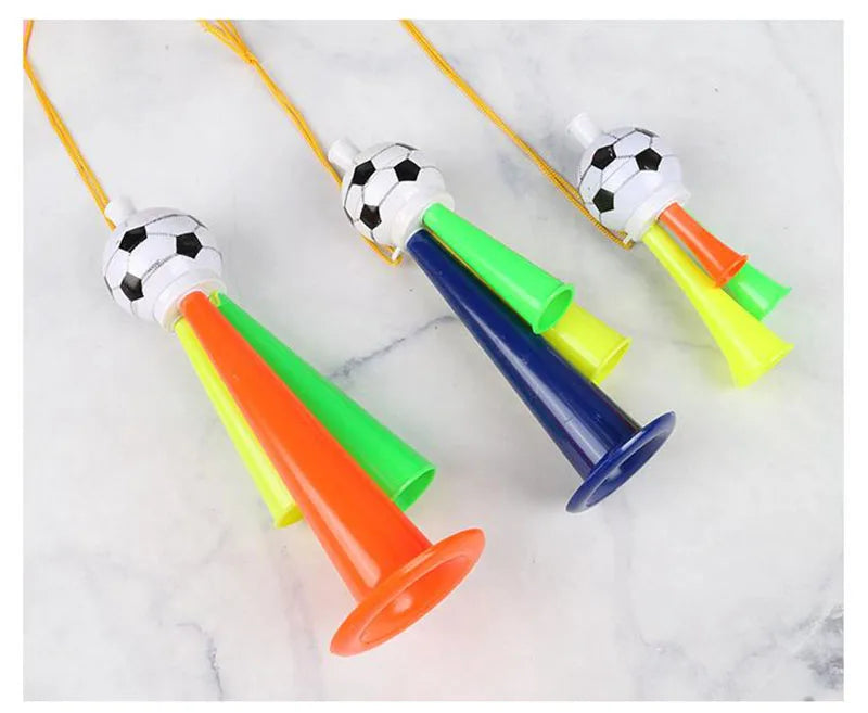 Kit 1 Vuvuzela Corneta Brasil Verde E Amarelo Acessório Torcedor Essencial Vibrarem
