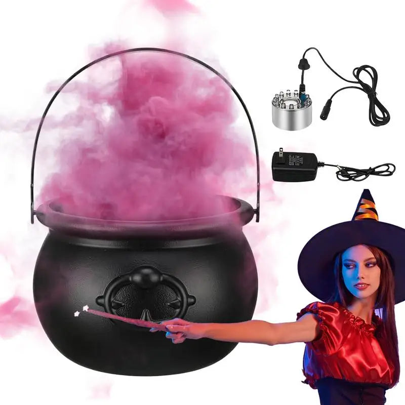 Caldeirão Halloween Conjunto de Poções Flutuantes Caldeirão de Bruxas Preto Vintage