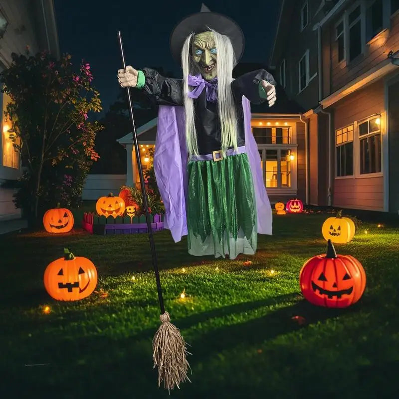 Bruxinha Flutuante Halloween Decorações/Eventos Bruxa de Halloween Flutuante Animada