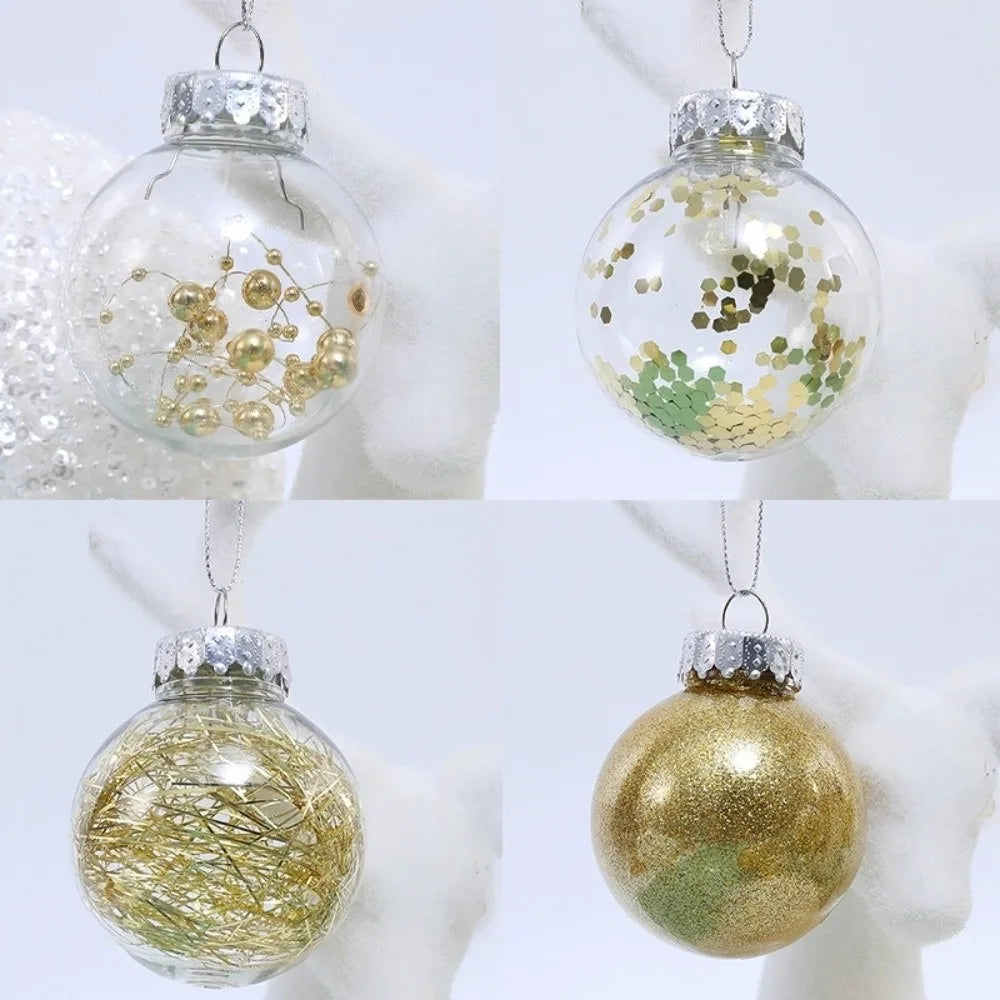 kits de Bolas Natal Inquebráveis (Geralmente com 24 Unidades de 4 cm), Feitas de Plástico Resistente