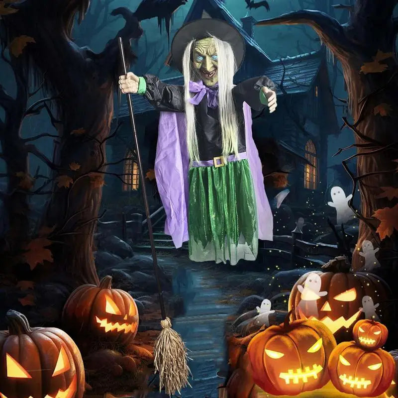 Bruxinha Flutuante Halloween Decorações/Eventos Bruxa de Halloween Flutuante Animada