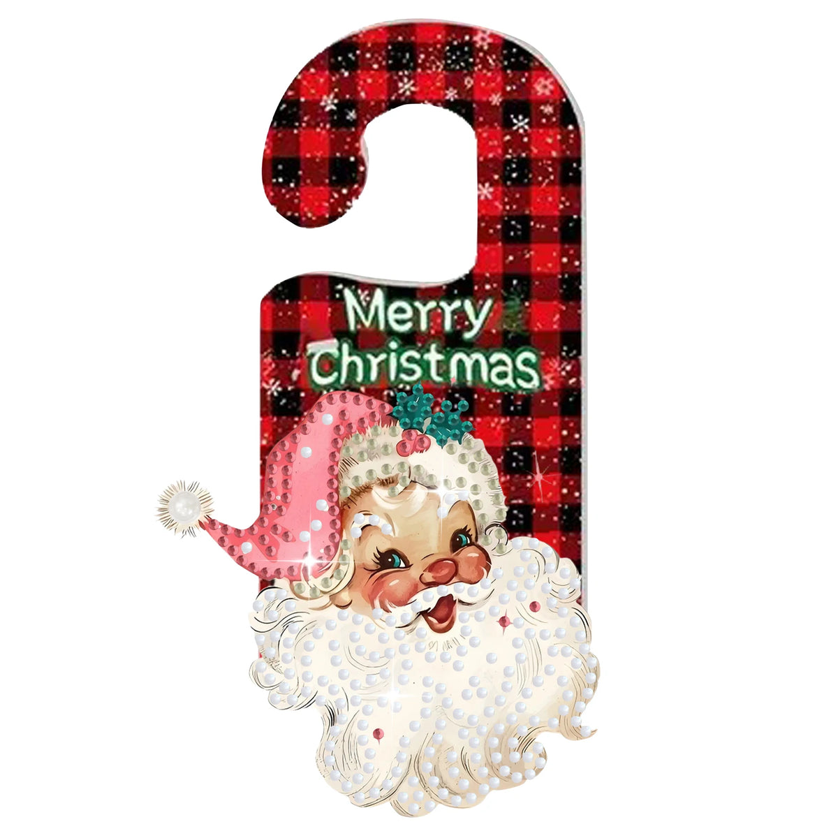 Placa Decorativa Acrílico Presente Natal 1 Peça/Conjunto Suporte para Pingente com Pedra