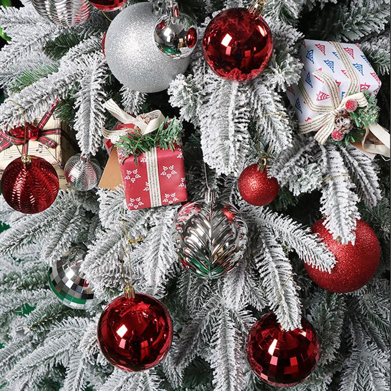 Bola de Natal Kit C/ 36 peças Bolas de Natal Lisas/Foscas/Glitter - Rose