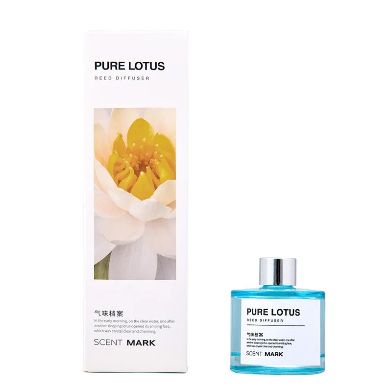 Conjunto de difusor de óleo essencial de fragrância para casa, difusor de aroma de rosa