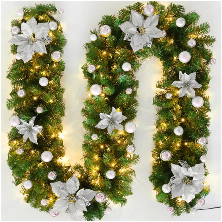 Guirlanda de Natal Decorativa, Guirlanda de Natal com Bengala, Enfeite para Árvore Natal
