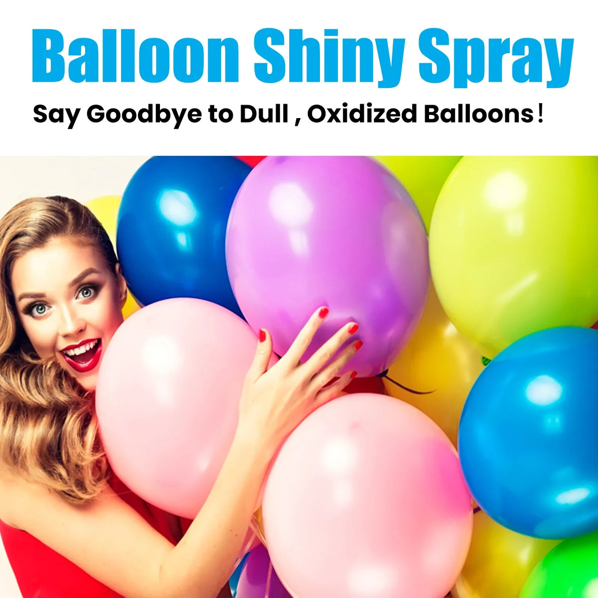 Spray alto brilho – brilho balão, brilho para balões látex, brilho instantâneo longa duração