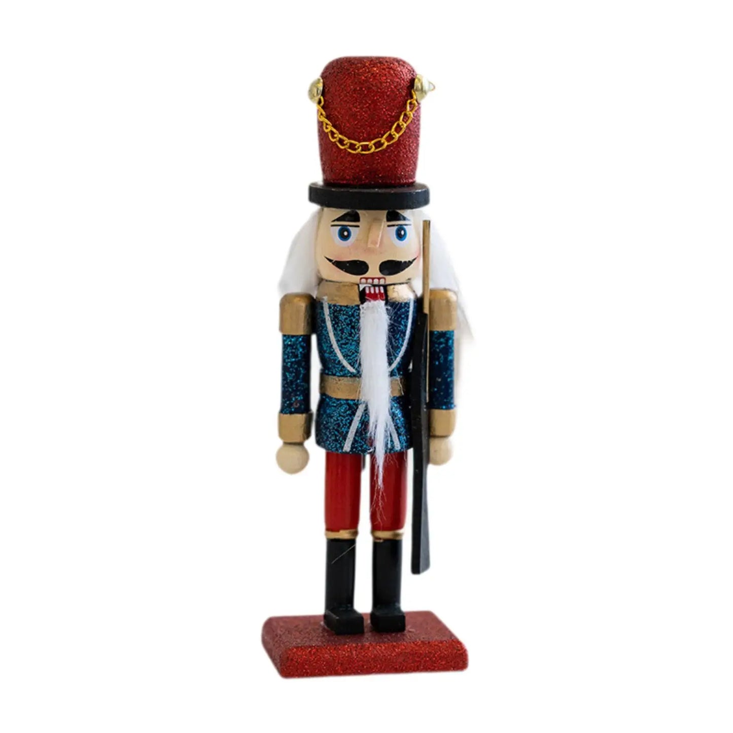 Enfeite Natalino Boneco Soldado Quebra Nozes 16cm, Soldadinho Decoração De Natal