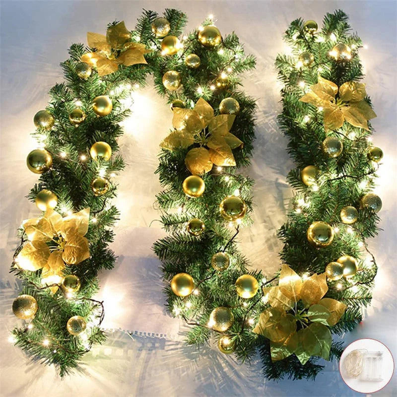 Guirlanda de Natal Decorativa, Guirlanda de Natal com Bengala, Enfeite para Árvore Natal