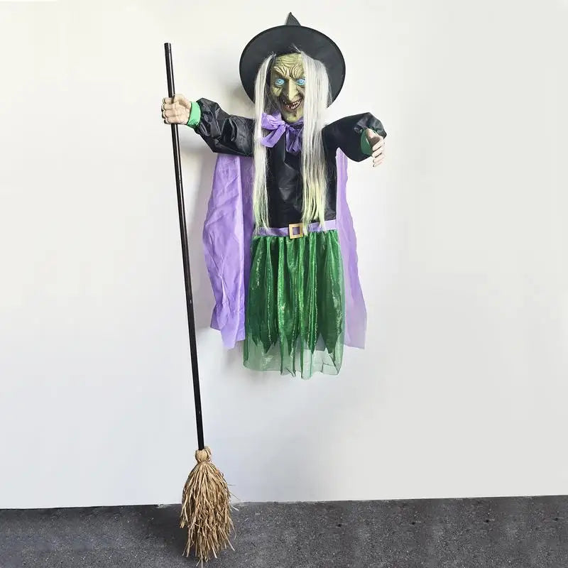 Bruxinha Flutuante Halloween Decorações/Eventos Bruxa de Halloween Flutuante Animada