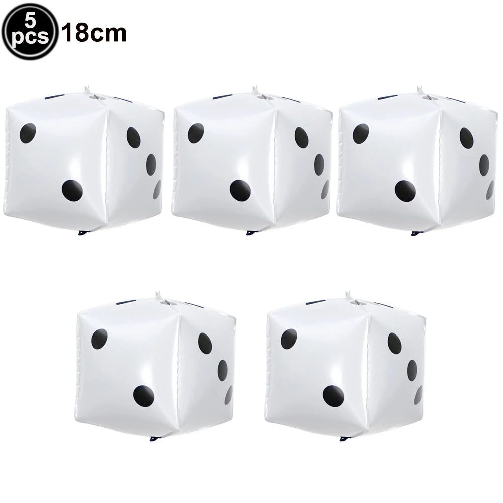 Kit de guardanapos de pratos de festa de cassino, 40 peças, decorações de festa