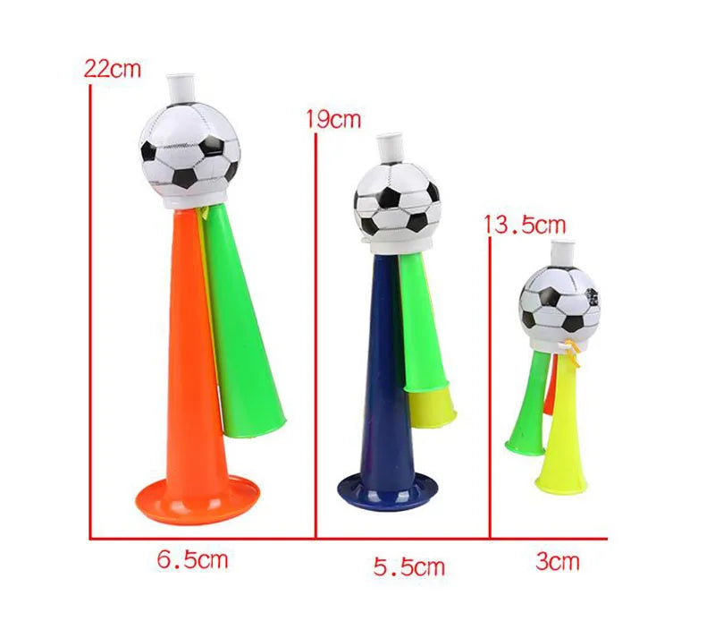 Kit 1 Vuvuzela Corneta Brasil Verde E Amarelo Acessório Torcedor Essencial Vibrarem
