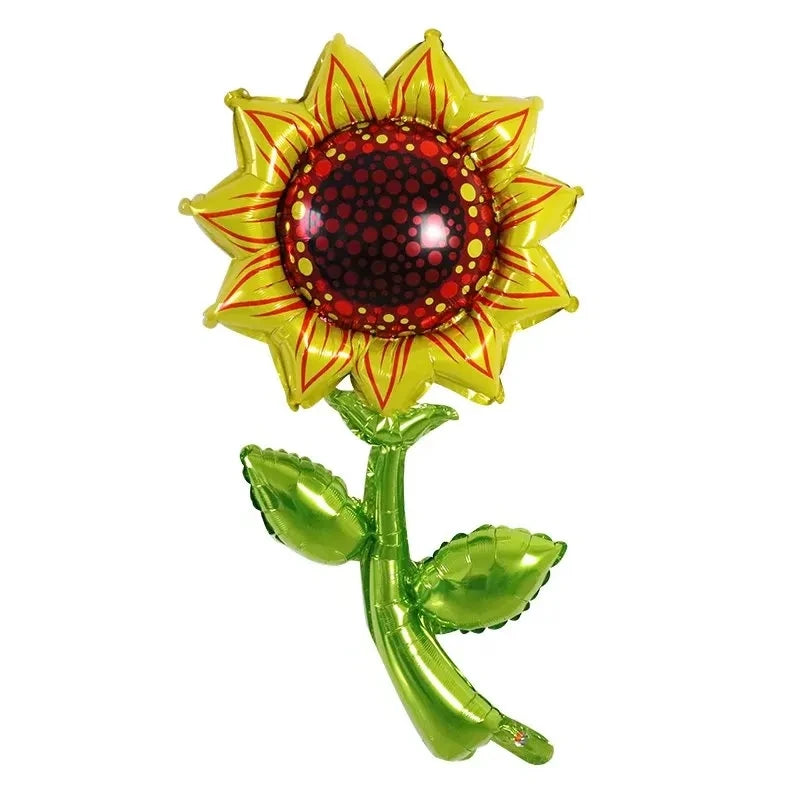 Balões de folha de girassol decoração de aniversário de girassol, artigos de festa girassol