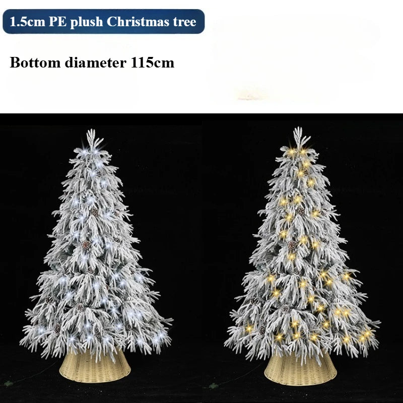 Árvore de Natal Artificial Mini Árvore Natal Branca com Luzes Quentes Decorações Natal