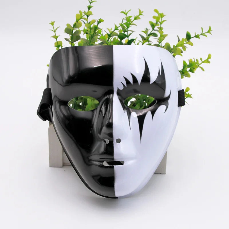 Máscaras de Dança de Rua (Passo Fantasma Dance / Hip Hop) Feitas de Plástico Leve, Usadas para Festas e Cosplay