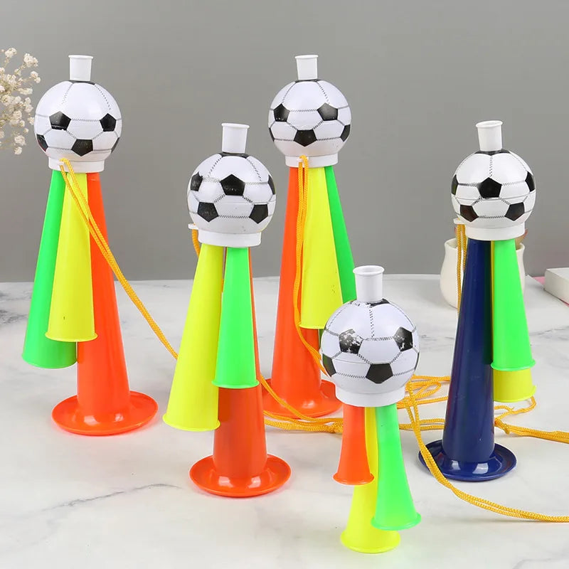 Kit 1 Vuvuzela Corneta Brasil Verde E Amarelo Acessório Torcedor Essencial Vibrarem